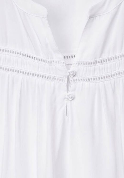 Blusón s/m con 2 botones Street One White