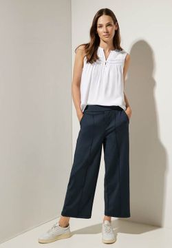 Blusón s/m con 2 botones Street One White