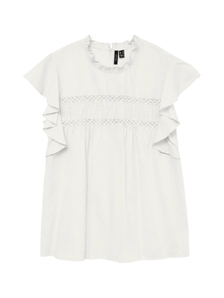 Blusón s/m con volantes Vero Moda Snow White