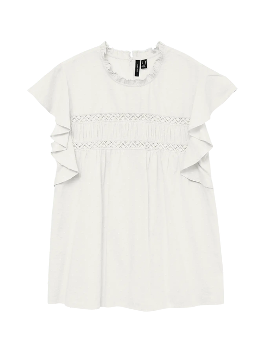 Blusón s/m con volantes Vero Moda Snow White