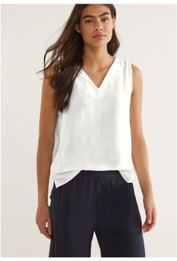 Blusón s/m liso Street One White