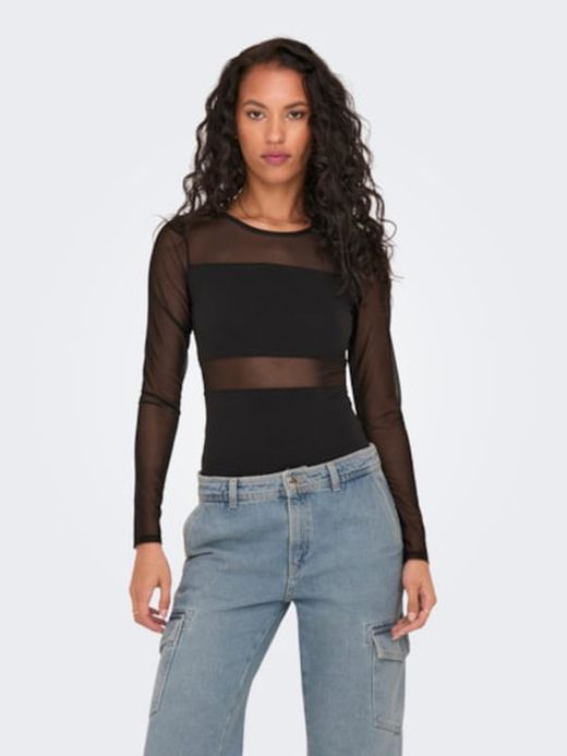 Body m/l combinado gasa Only Black