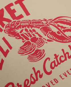 Bolsa de algodón Market Deli Superdry Natural 1