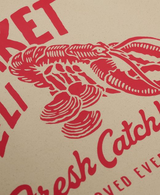 Bolsa de algodón Market Deli Superdry Natural 1