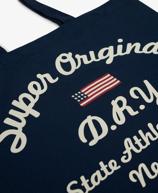 Bolsa de algodón Super Original Superdry Richest Navy