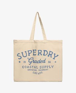 Bolsa de algodón Superdry Graded Superdry Natural