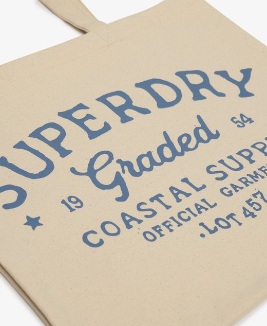 Bolsa de algodón Superdry Graded Superdry Natural