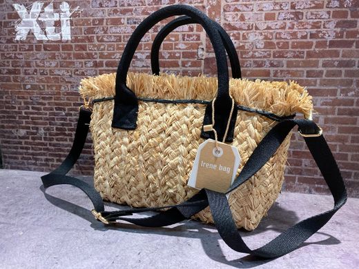Bolso cruzado contrastado Varis Natural
