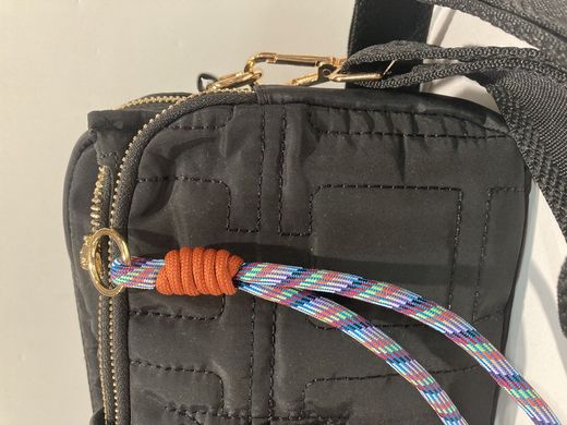 Bolso cruzado monocolor Varis Black