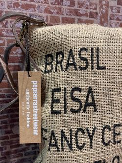 Bolso pequeño cruzado con asa de piel Varis Summer Brown