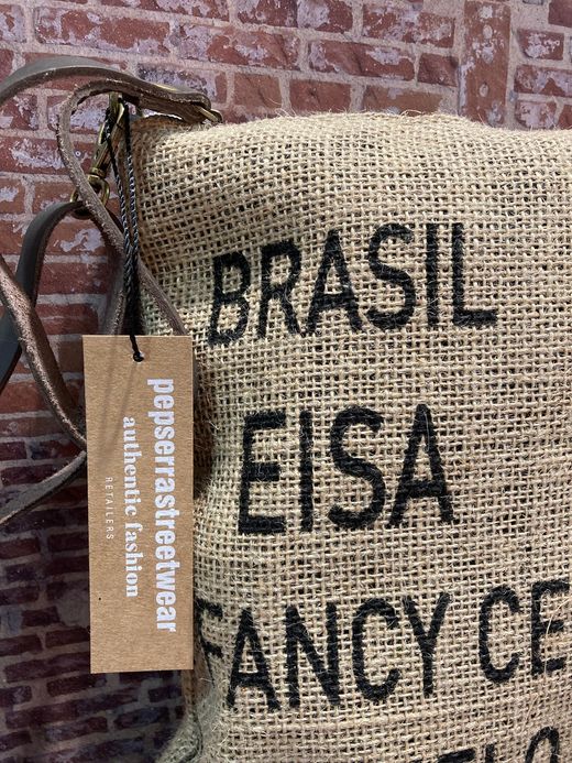 Bolso pequeño cruzado con asa de piel Varis Summer Brown