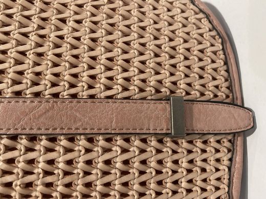 Bolso pequeño cruzado con trenzado Varis Sand