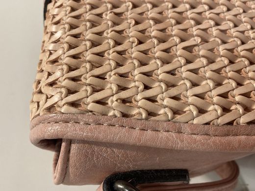 Bolso pequeño cruzado con trenzado Varis Sand
