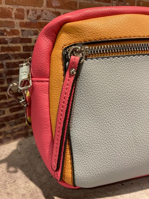 Bolso pequeño cruzado multicolor Varis Pink