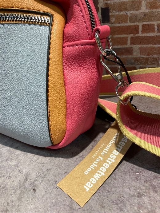 Bolso pequeño cruzado multicolor Varis Pink