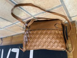 Bolso pequeño cruzado Varis Cognac
