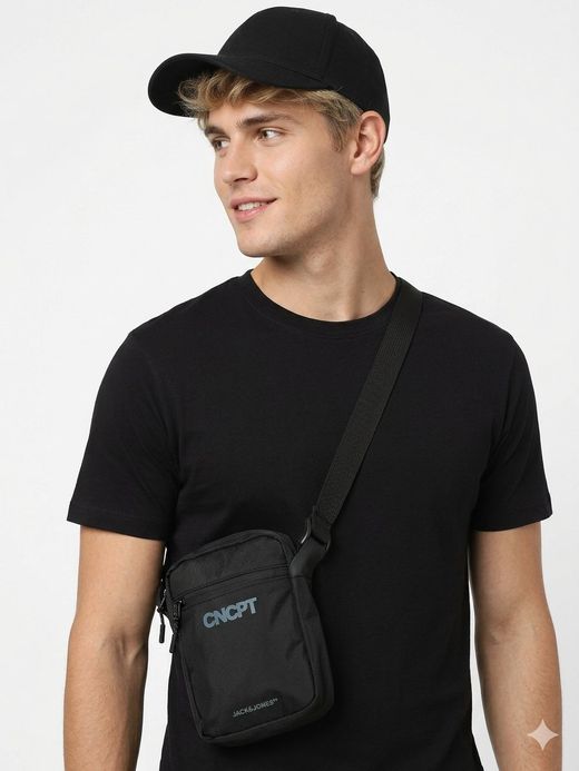 Bolso pequeño monocolor CNCPT Jack & Jones Black