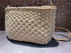 Bolso pequeño trenzado Varis Rose