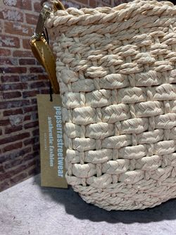 Bolso pequeño trenzado Varis Rose