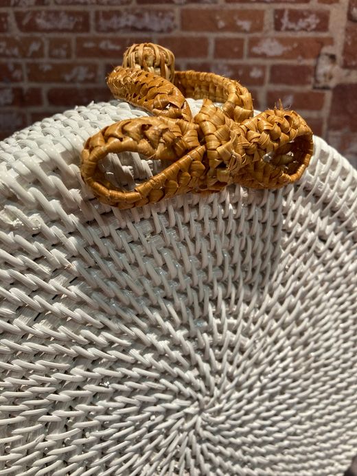 Bolso redondo cruzado Varis White