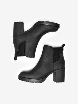 Botín básico con tacón Only Black