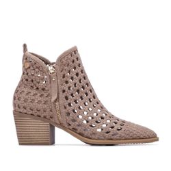 Botín campero trenzado Xti Taupe