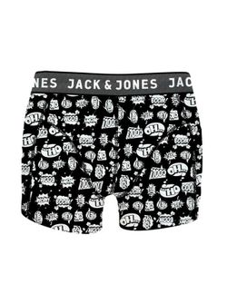 Jack & Jones Black Schriftzug Stretch Boxer