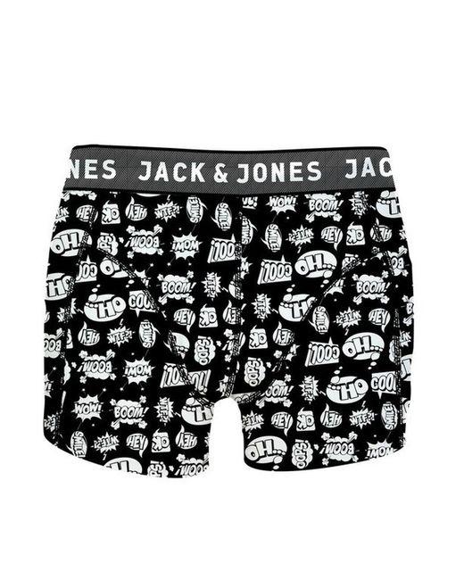 Jack & Jones Black Schriftzug Stretch Boxer