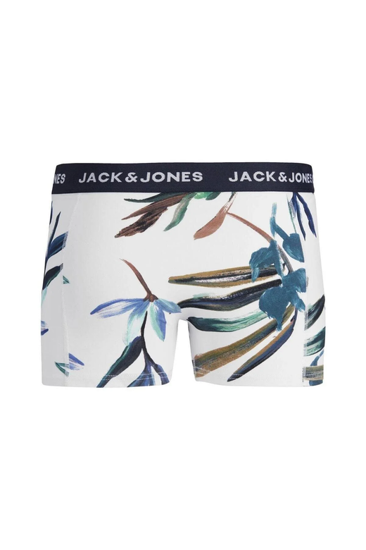 Bóxers elásticos con estampado hojas Jack & Jones White