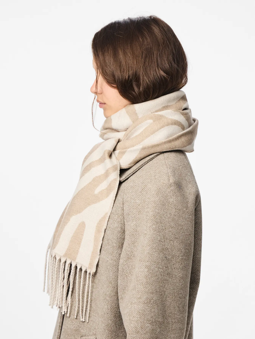 Bufanda con animal print Pieces Silver Lining