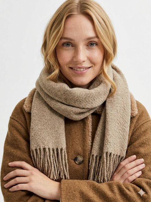 Bufanda con detalle espiga y flecos Vero Moda Silver Lining