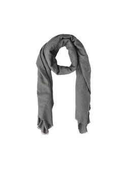 Bufanda larga con microflecos Pieces Dark Grey