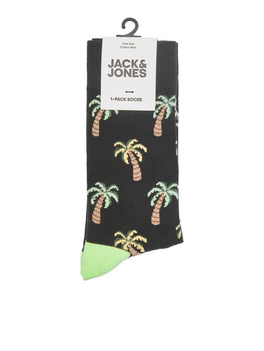 Calcetín con dibujos palmeras Jack & Jones Black