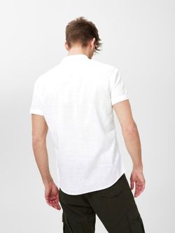 Camisa básica lisa de manga corta Produkt White