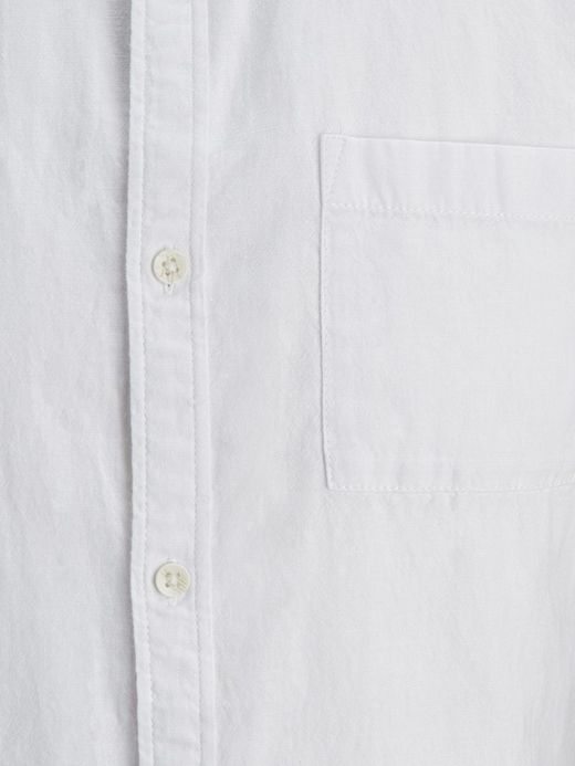 Camisa básica lisa de manga corta Produkt White