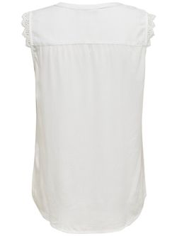 Camisa básica lisa s / m renda Somente Branco