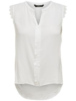 Camisa básica lisa s / m renda Somente Branco