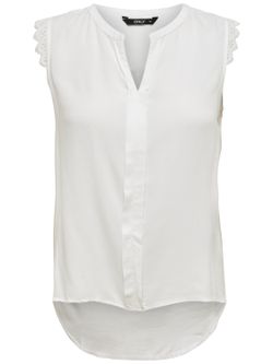 Camisa básica lisa s / m renda Somente Branco