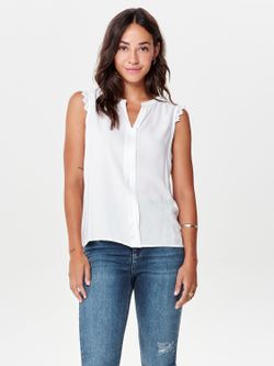 Camisa básica lisa s / m renda Somente Branco