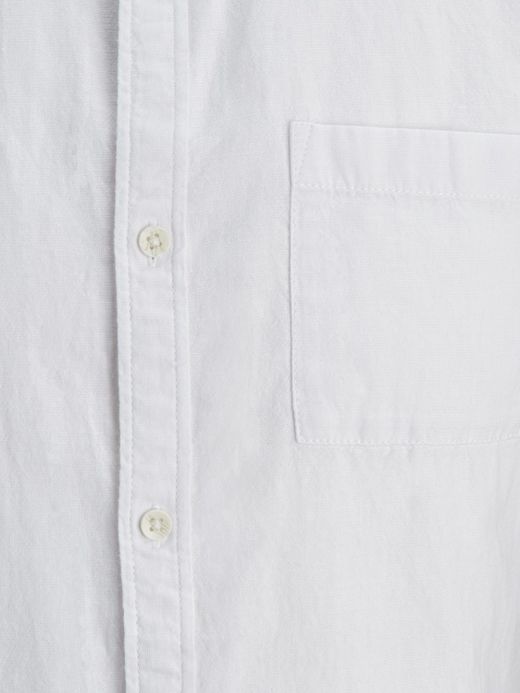 Camisa básica lisa de manga corta Produkt White