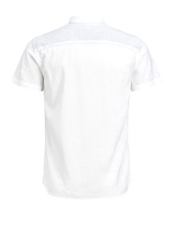 Camisa básica lisa de manga corta Produkt White