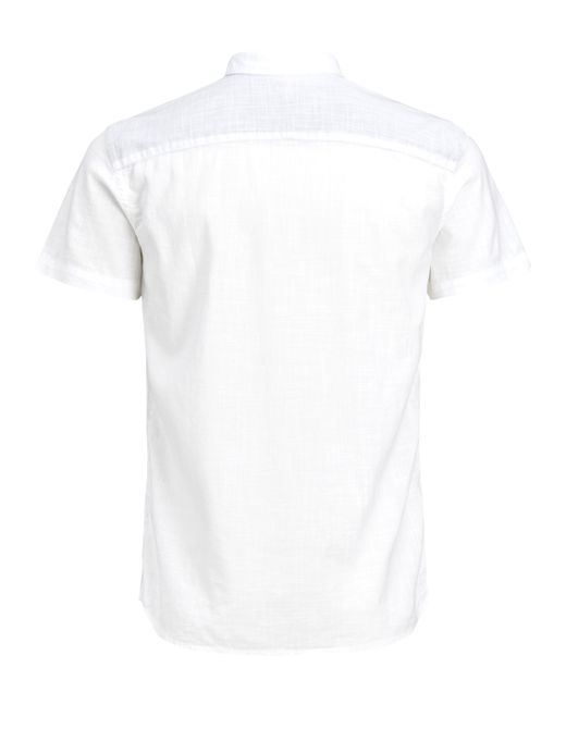 Camisa básica lisa de manga corta Produkt White