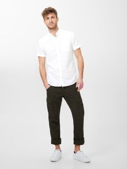 Camisa básica lisa de manga corta Produkt White