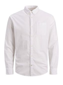 Camisa m/l oxford Jack & Jones White