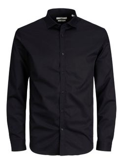 Camisa básica vestir entallada Jack & Jones Black