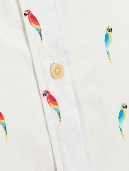 Camisa con dibujos papagayos Jack & Jones Cloud Dancer