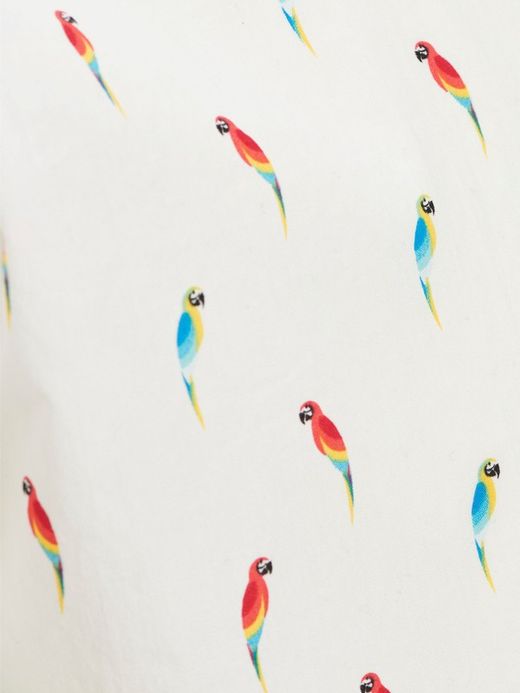 Camisa con dibujos papagayos Jack & Jones Cloud Dancer