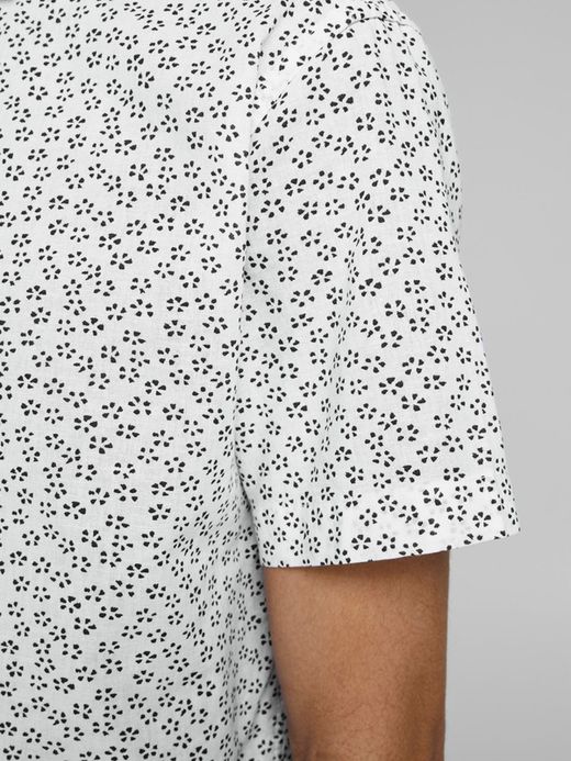 Camisa con estampado floral Jack & Jones White
