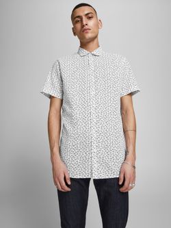 Camisa con estampado floral Jack & Jones White