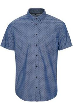 Camicia Blend Of America Coronet con stampa geometrica blu